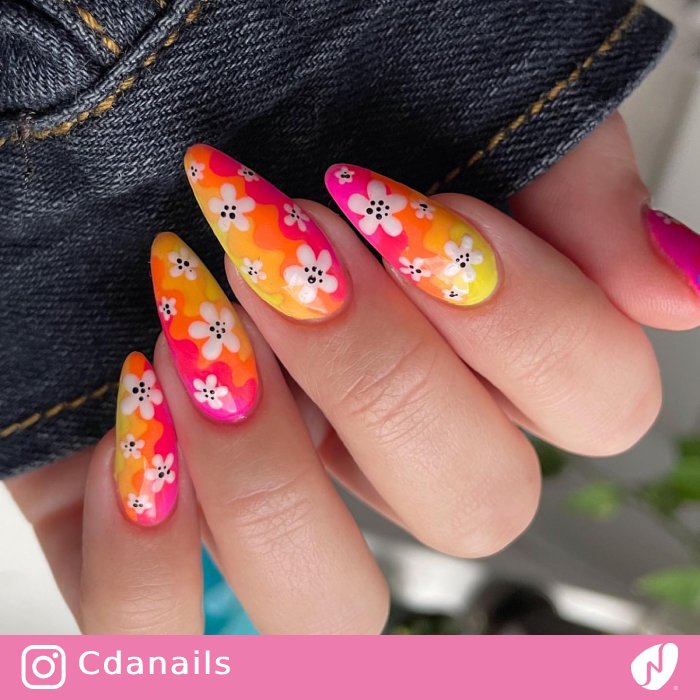 Neon Spring Nails